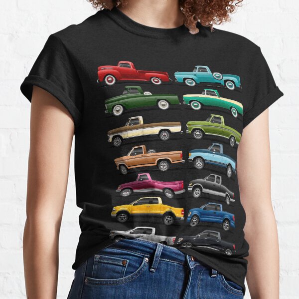 Evolution of Ford Trucks F Series 1948 - 2021 F1 F100 F150 Classic T-Shirt