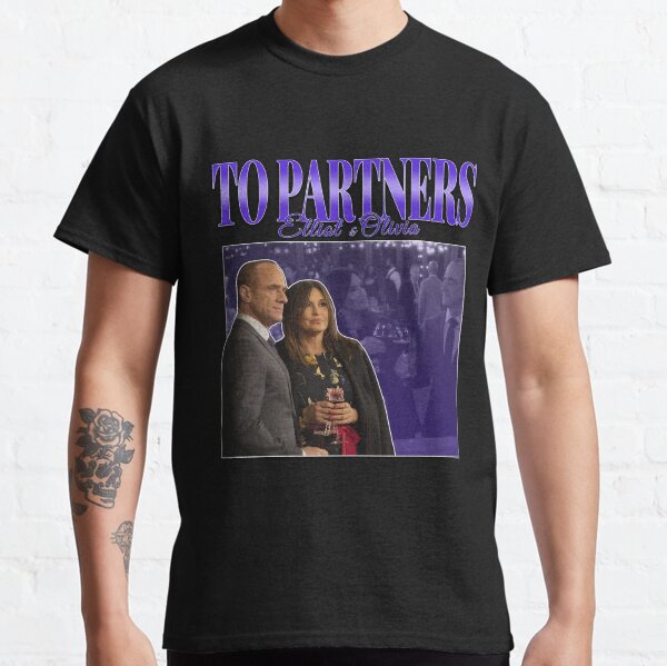 To Partners EO Bensler Olivia Benson Elliot Stabler 90s Inspired Vintage Homage Classic T-Shirt