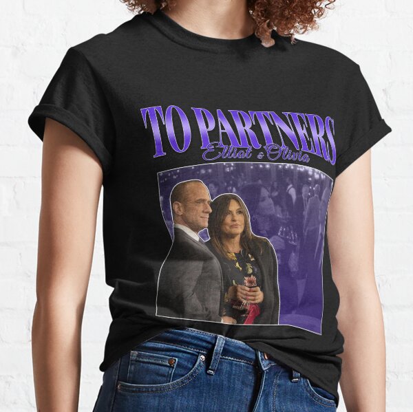 To Partners EO Bensler Olivia Benson Elliot Stabler 90s Inspired Vintage Homage Classic T-Shirt