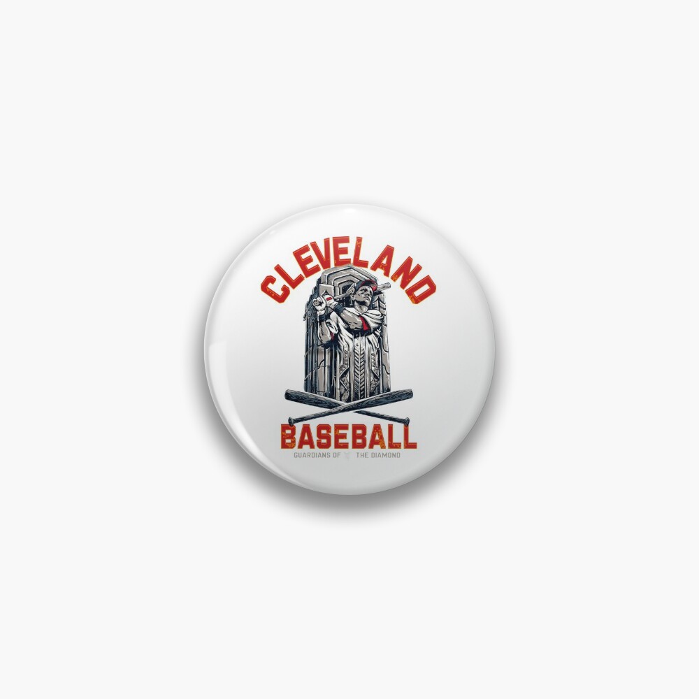 CLEVELAND INDIANS Vintage Baseball Team Logo Retro MLB Badge Pinback Pin  Button