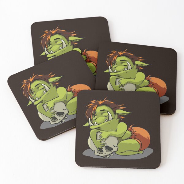 Item preview, Sleeping baby orc with favorite toy designed and sold by CatCarrot.