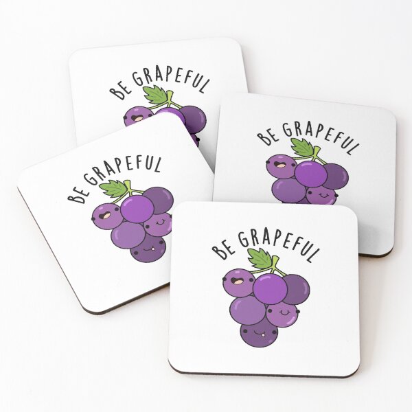 Item preview, Be Grapeful Grateful Funny Grape Puns  designed and sold by punnybone.