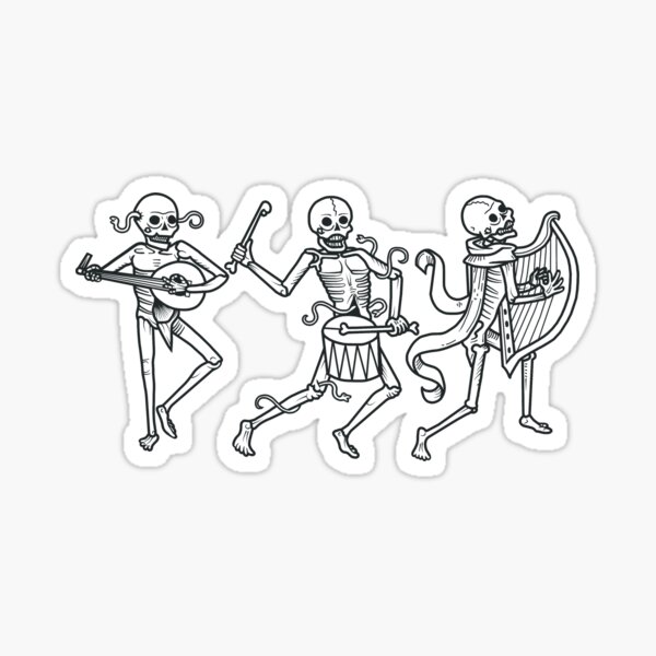 the-danse-macabre-sticker-for-sale-by-abshierartwork-redbubble