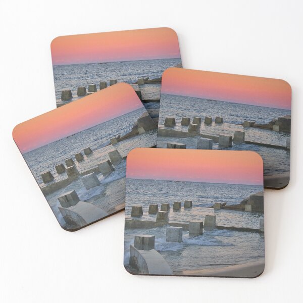 Item preview, Red sky over pool designed and sold by Blackadder Photography.