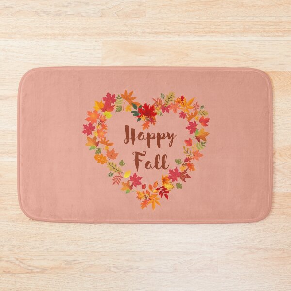 Item preview, Happy fall, Happy autumn, romantic autumnal leaves. designed and sold by WhaleSharkShop.