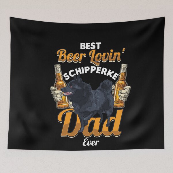 Item preview, Schipperke Dog Dad Beer Lover Pet Animal Dog Breed Puppies  designed and sold by DaiShop.