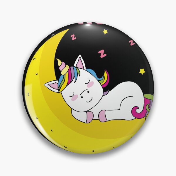 Item preview, Sleeping Unicorn on the Moon designed and sold by MagicStrawberry.