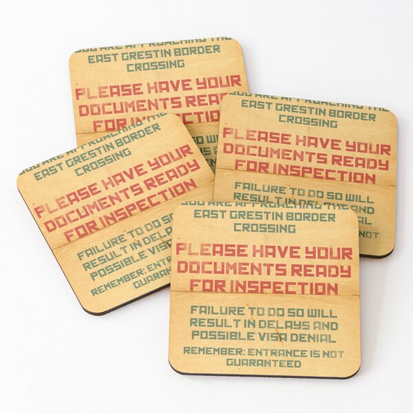 Item preview, Papers, Please - Attention designed and sold by DeclaDoylen.