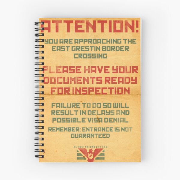 Item preview, Papers, Please - Attention designed and sold by DeclaDoylen.