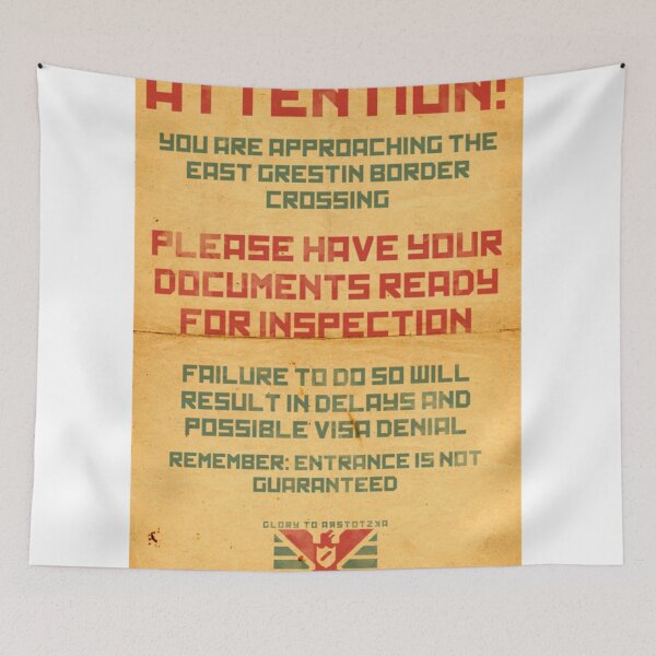 Item preview, Papers, Please - Attention designed and sold by DeclaDoylen.
