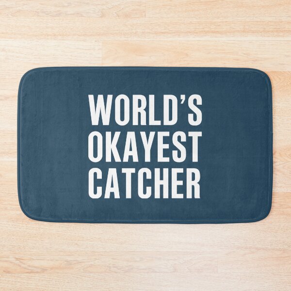 Item preview, Worlds Okayest Catcher designed and sold by CeciLop.