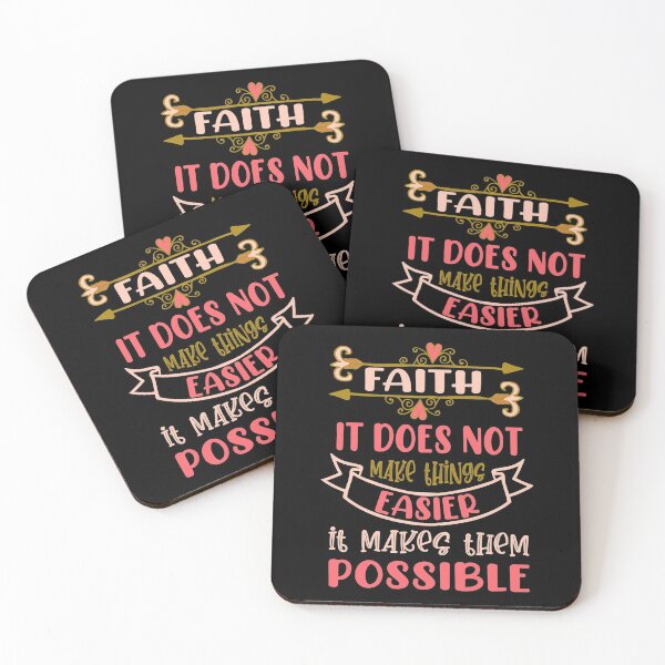 Item preview, Faith Doesn’t Make Things Easier but Possible | Christian designed and sold by Dancing Dolphin Crafts.