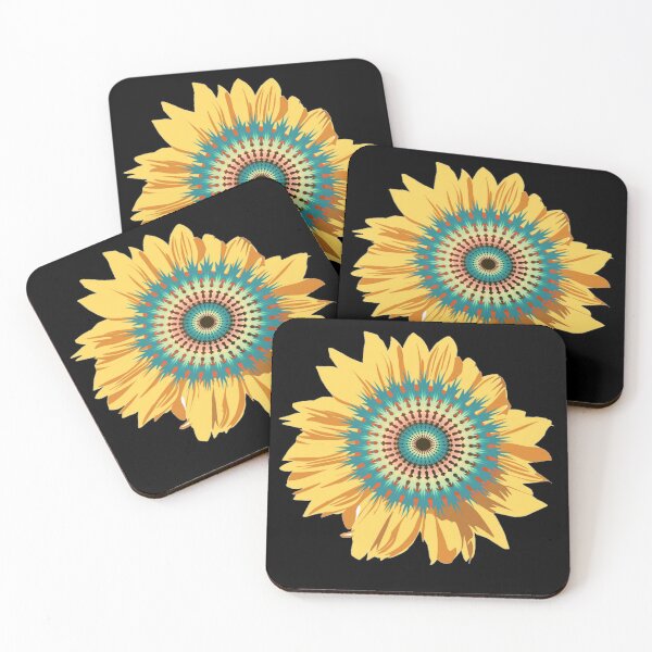 Item preview,  Beautiful Golden Mandala Sunflower Flashy Sunflower Golden Mandala Flower designed and sold by chetan786.