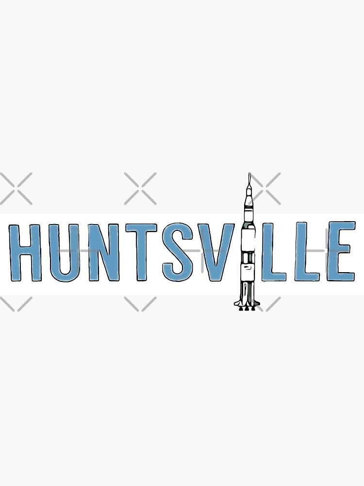 Thumbnail 3 of 3, Sticker, Huntsville, AL designed and sold by blt1000.
