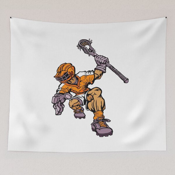 Item preview, Lacrosse USA American Flag Sportswear Vector Lacrosse Player Design designed and sold by Rakuten Mallor.