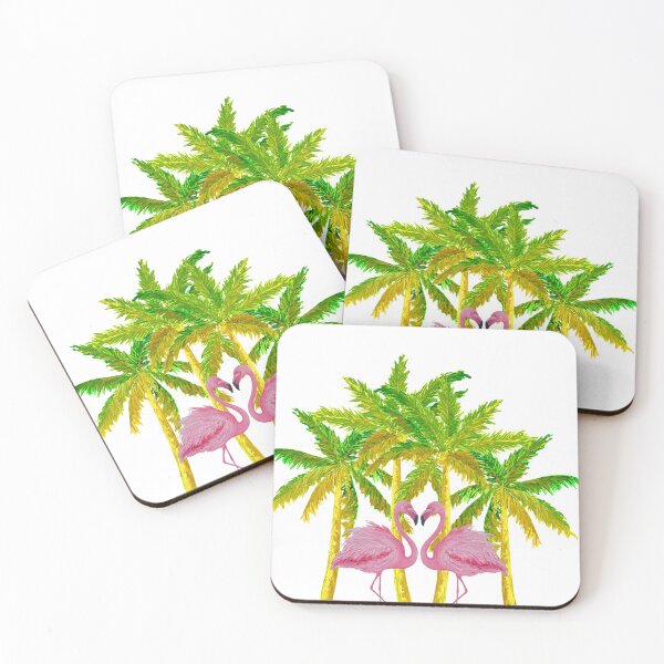 Item preview, Palm Trees and Pink Flamingos designed and sold by MatsonArtDesign.