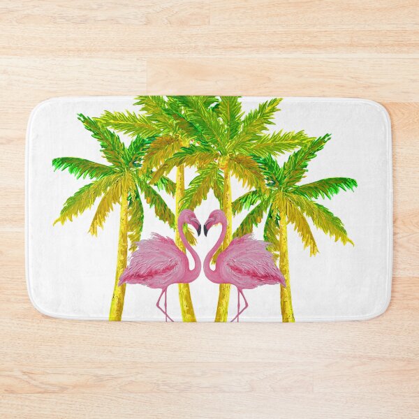 Item preview, Palm Trees and Pink Flamingos designed and sold by MatsonArtDesign.