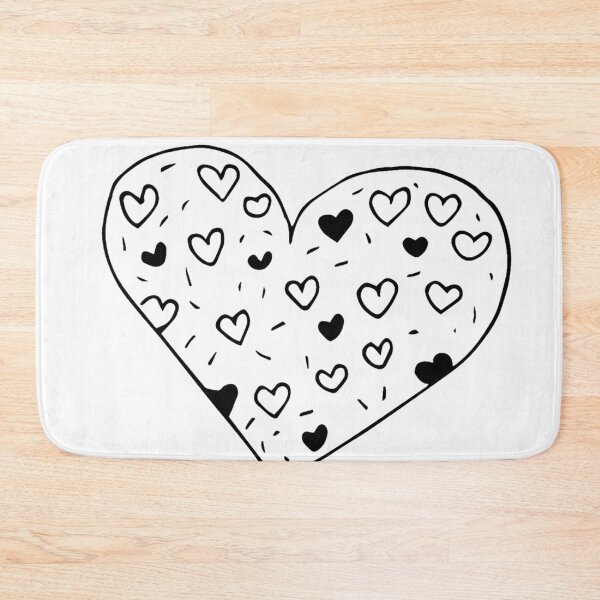 Item preview, hand drawn black heart designed and sold by Sarani Rashmila Malchani.