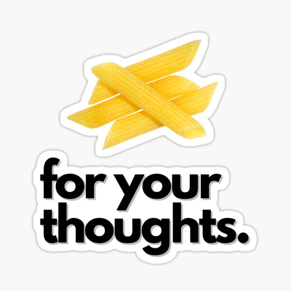 Aperçu de l'œuvre Penne pour vos pensées créée et vendue par PunnyProducts.