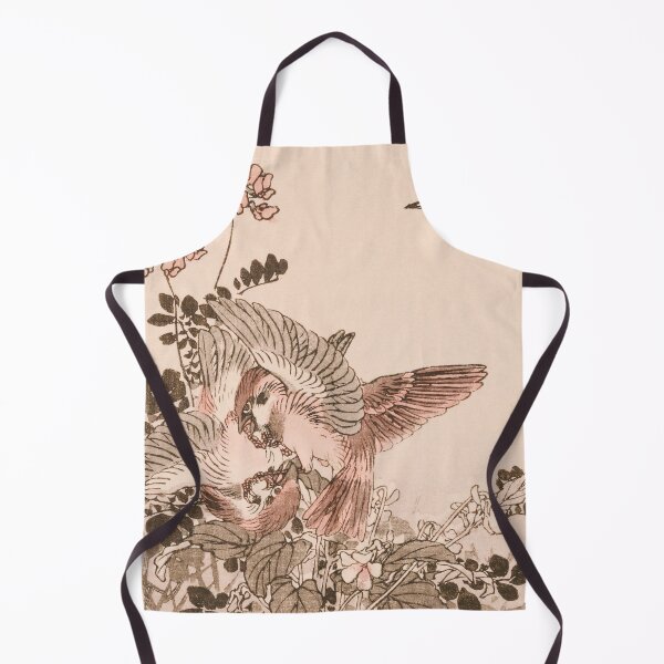 Item preview, Sparrows in the garden, songbirds watercolor designed and sold by Mauswohn.