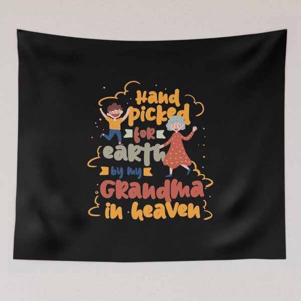 Item preview, Handpicked for Earth by My Grandma in Heaven | Christian designed and sold by Dancing Dolphin Crafts.