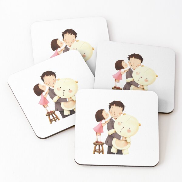 Aperçu de l'œuvre Fille et Père Amour créée et vendue par Designs by Suzanne.