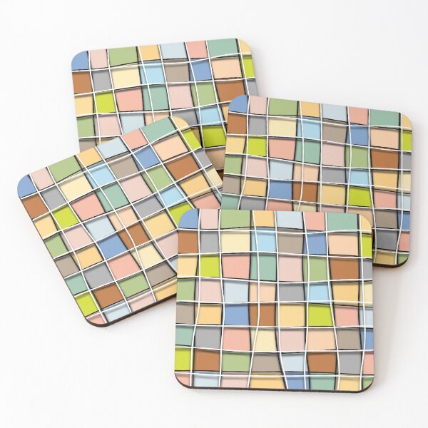 Item preview, Multicolor grid  designed and sold by ArteAnnie.