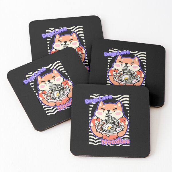 Item preview, Foodies Japanese Kawaii Anime Dog Having Ramen designed and sold by Echo Aesthetics.