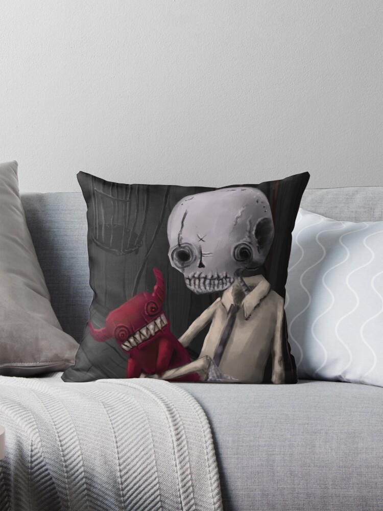 Thumbnail 1 of 4, Pillow, Midnight and Room to Spare designed and sold by mikebombon.