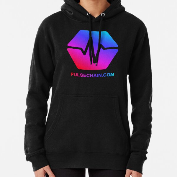 Pulse Chain Logo On Black Version 1 Pullover Hoodie