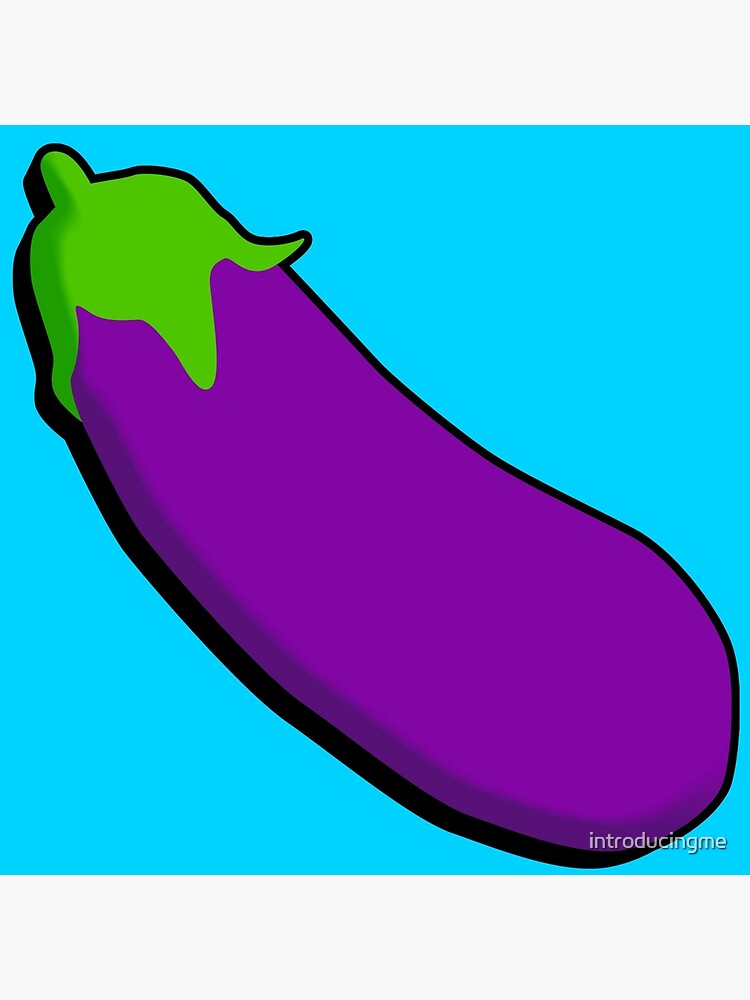 "Eggplant Emoji" Poster for Sale by introducingme Redbubble