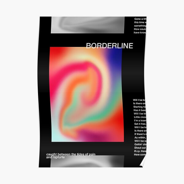 Bordure de ligne Poster
