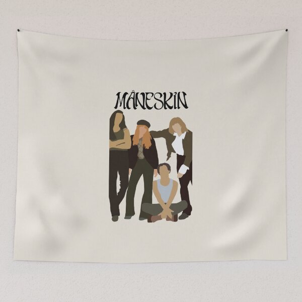 Item preview, Måneskin group  designed and sold by worldoffandoms.