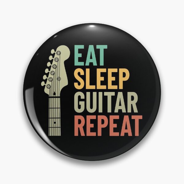 Item preview, Eat Sleep Guitar Repeat Electric Guitar Headstock designed and sold by nightsworthy.