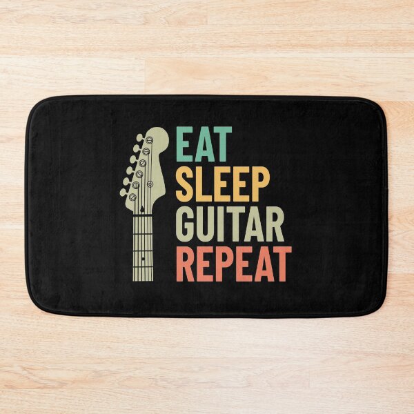 Item preview, Eat Sleep Guitar Repeat Electric Guitar Headstock designed and sold by nightsworthy.