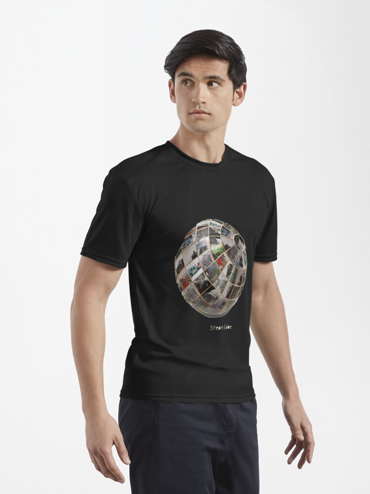 Thumbnail 3 of 7, Active T-Shirt, Steam Globe designed and sold by bywhacky.