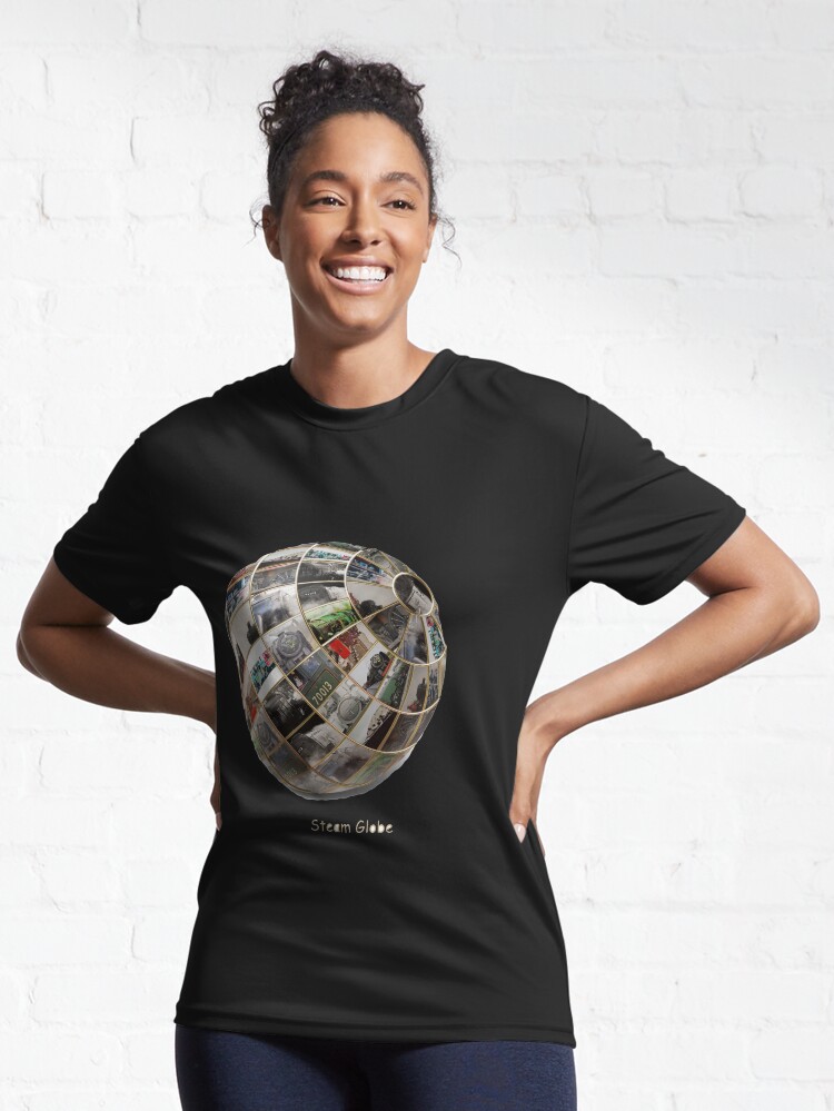 Thumbnail 6 of 7, Active T-Shirt, Steam Globe designed and sold by bywhacky.
