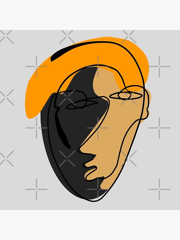 Man Face Roblox | Art Board Print