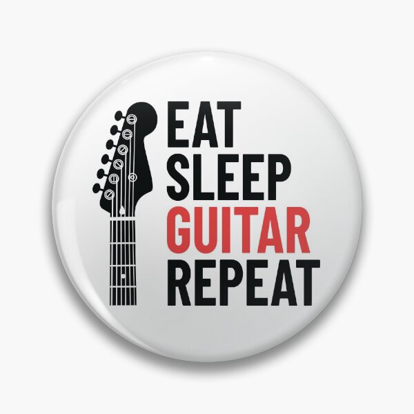 Item preview, Eat Sleep Guitar Repeat Electric Guitar Headstock Light Theme designed and sold by nightsworthy.