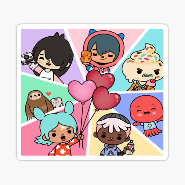 toca boca world  Sticker for Sale by MasonBibi