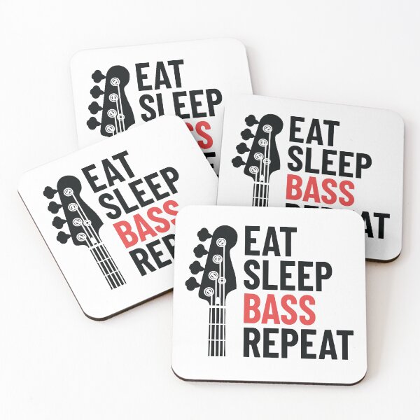 Item preview, Eat Sleep Bass Repeat Bass Guitar Headstock Light Theme designed and sold by nightsworthy.