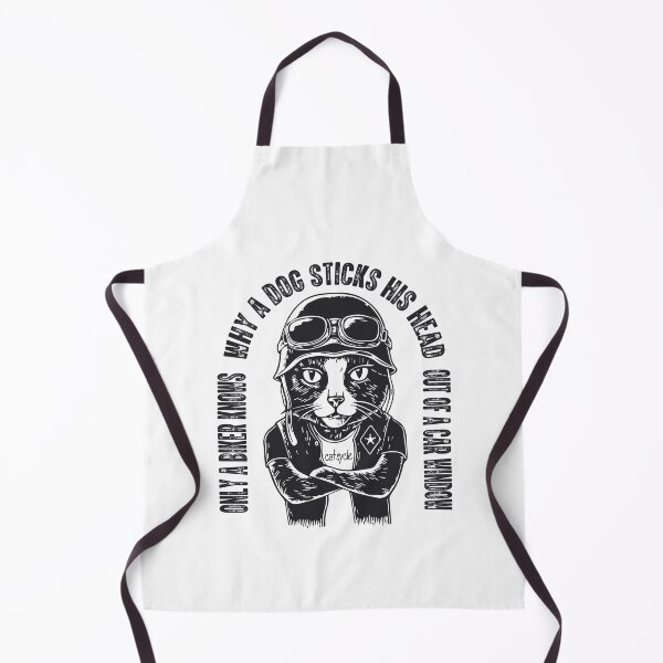 Item preview, Only Bikers Knows Why A Dog Sticks His Head Out Of A Car Window | Awesome Biker Cat designed and sold by YAHIA-14.