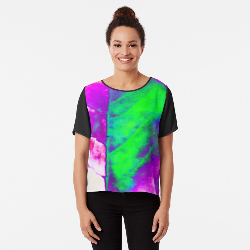 Autumn leaf colorful - Herbstblatt bunt Chiffon Top