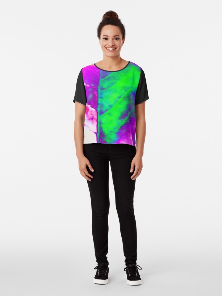 Alternative Ansicht von Autumn leaf colorful - Herbstblatt bunt Chiffon Top