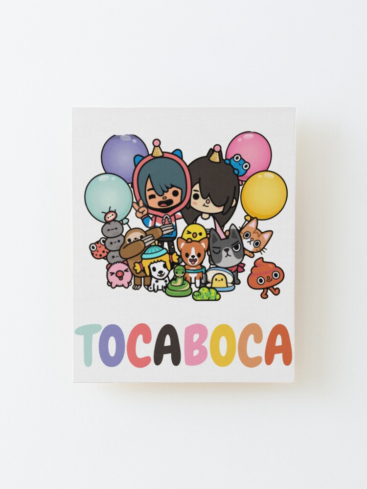 toca boca and gacha life Mounted Print for Sale by kader011