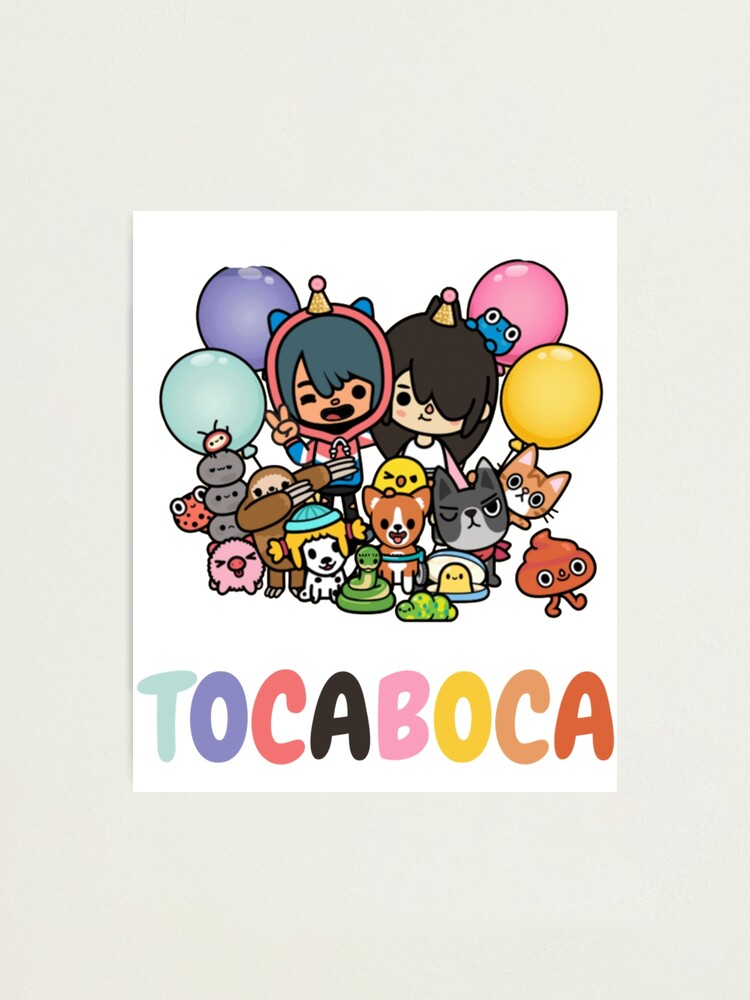 toca boca and gacha life Photographic Print for Sale by kader011