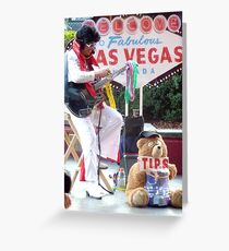 Las Vegas Elvis Greeting Card