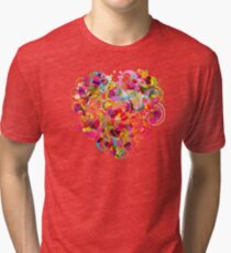 Heart colorful Tri-blend T-Shirt