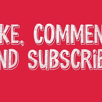 Artwork thumbnail, Like Comment And Subscribe by FontGraphics