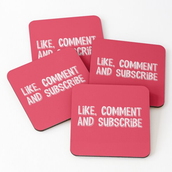 Item preview, Like Comment And Subscribe designed and sold by FontGraphics.